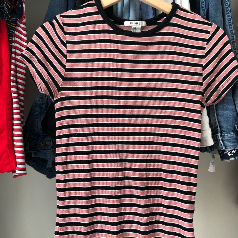 striped short sleeve
